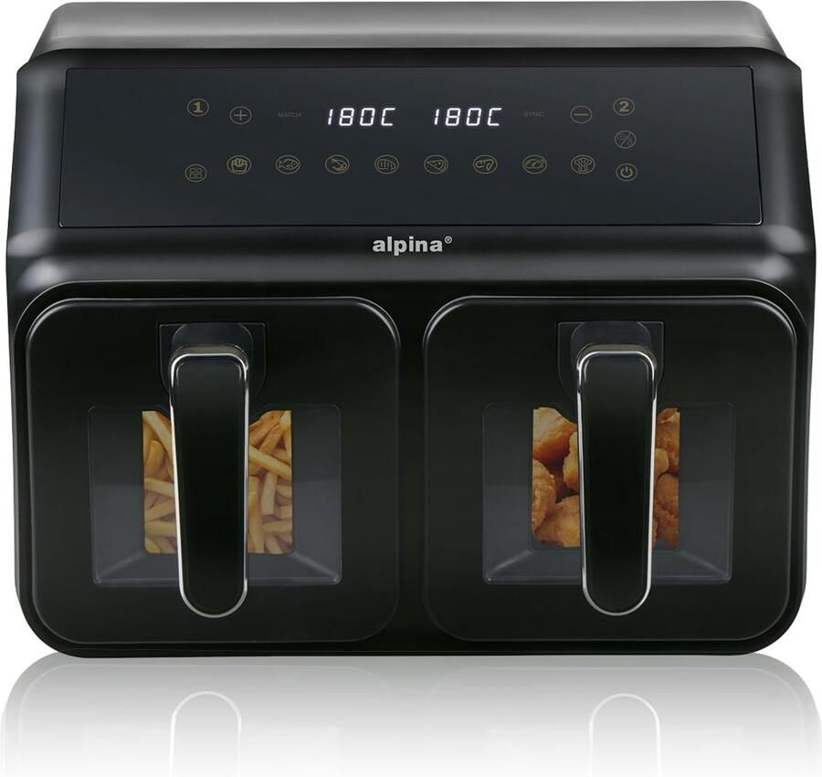 Dubbele Airfryer 8L met Digitaal Display