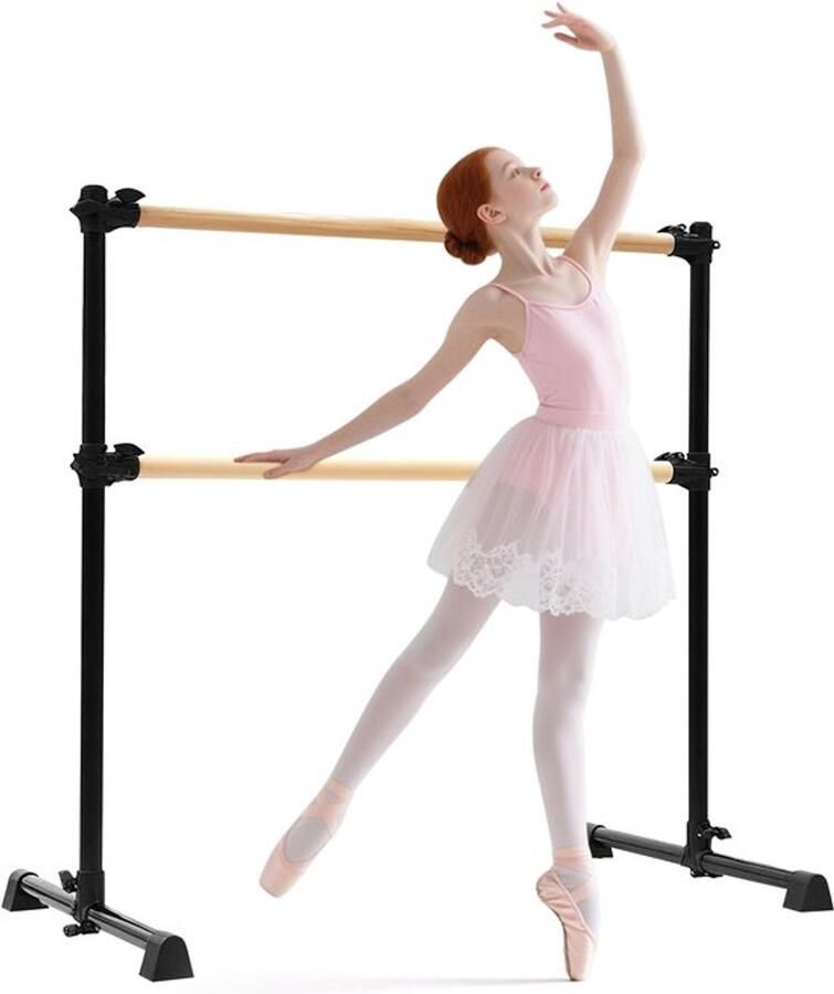 Dubbele balletbar vrijstaande balletbar met antislipvoeten