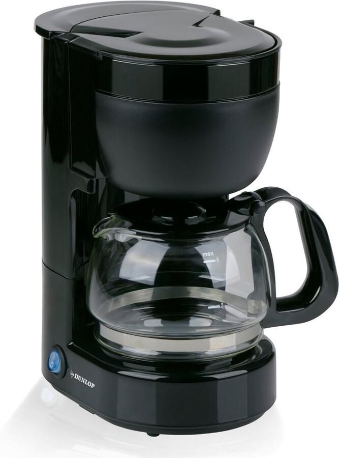 Dunlop Koffiezetapparaat 12 Volt Koffiemachine voor Auto Accessories met Filter Koffiezetapparaat Filterkoffie met Glazen Kan 0.65 L Koffiemaker voor Camper