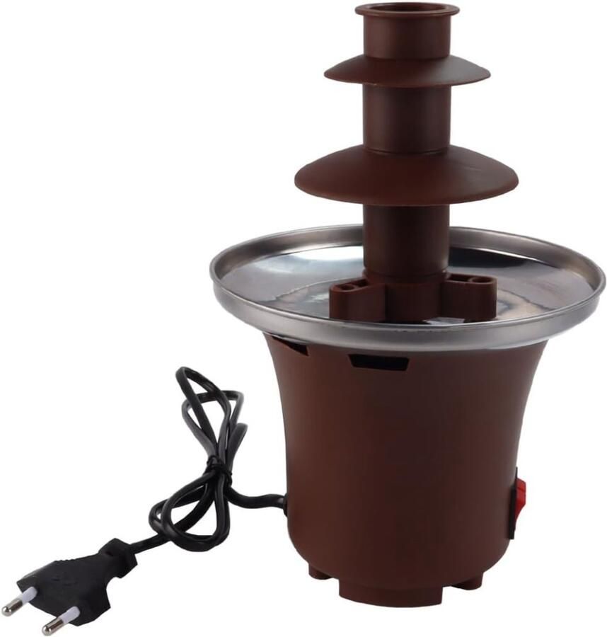 Nexvo Chocoladefontein Chocolade fontein Chocolade druppels Bruin 23cm x 23cm x 21cm