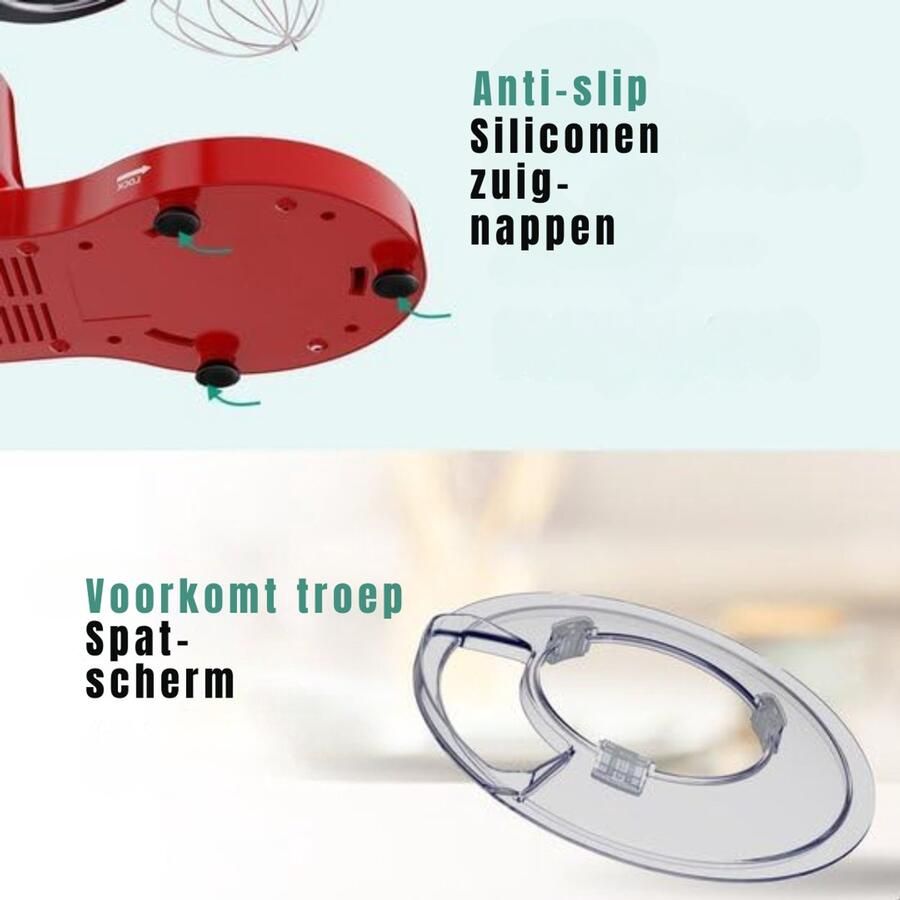 Dyna Mixer met mengkom Mixer met mengkom keukenmachine Rood ‎39x 24x 31cm; 6.3 kg
