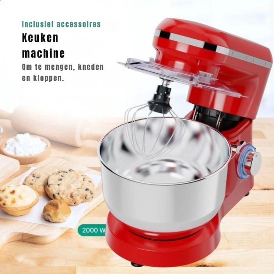 Dyna Mixer met mengkom Mixer met mengkom keukenmachine Rood ‎39x 24x 31cm; 6.3 kg