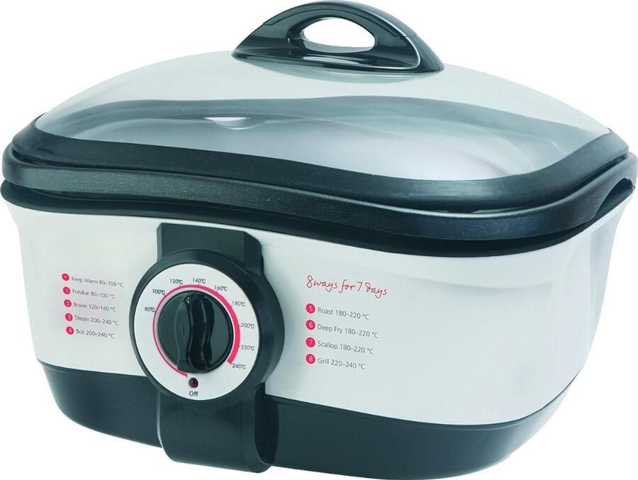 Dyna Multicooker Multicookers Wit- ‎‎35cm x 34cm x 22cm; 3.79 kg