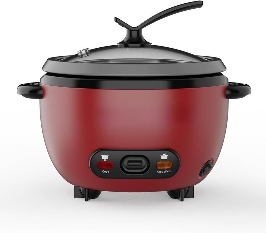 SVN Rijstkoker klein Rijstkoker Rijstkokers Rood ‎28cm x 28cm x 21cm