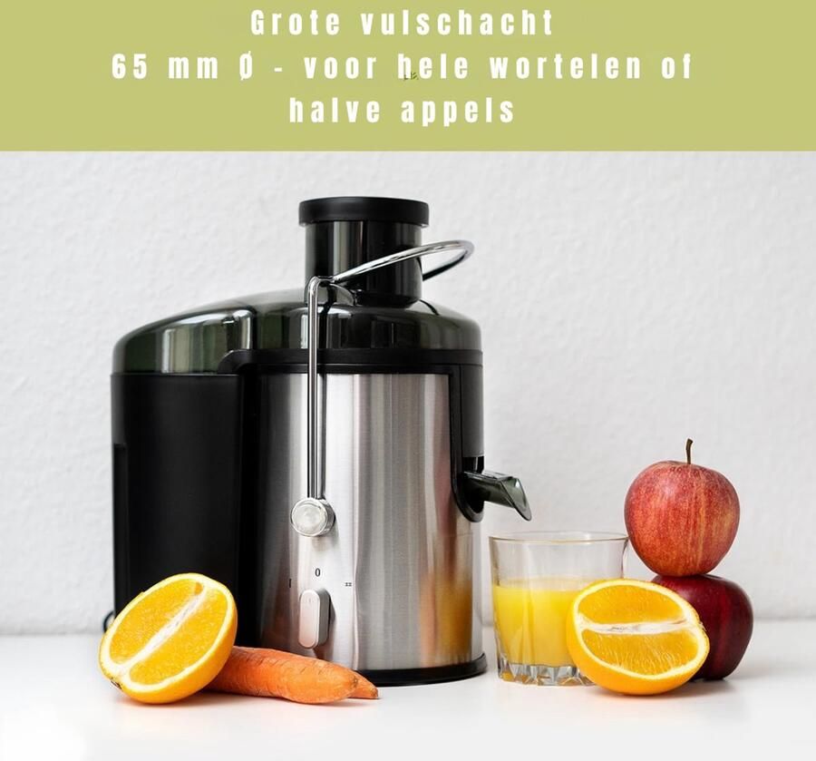 Dyna Sapcentrifuges groenten en fruit Sapcentrifuges Slowjuicer Zwart ‎‎10cm x 10cm x 10cm