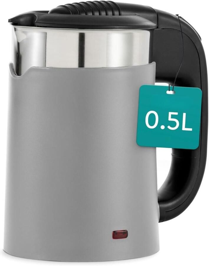 Dyna Waterkoker camping Waterkoker klein Waterkoker reis Grijs 16cm x 11cm x 17cm