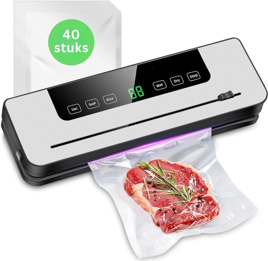 DYVNS Vacuummachines Vacumeermachine Vacuum Sealer Met 40 Vacuümzakken