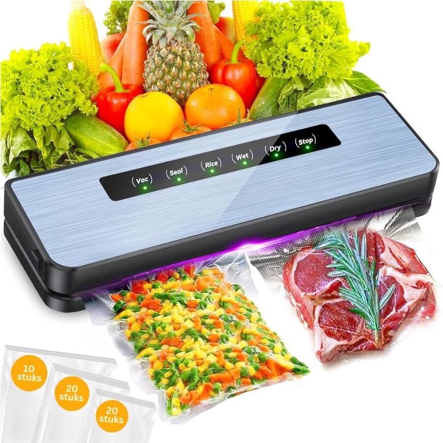 DYVNS Vacuummachines Vacumeermachine Vacuum Sealer Met 50 Vacuümzakken