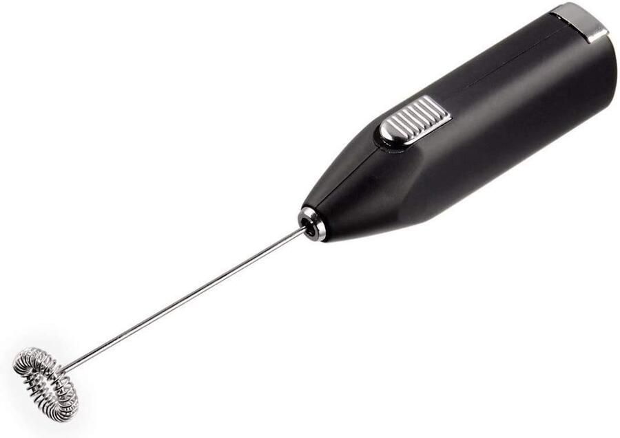 00111106 Elektrische melkopschuimer (melkopschuimer met 14 omw min opschuimer staaf met speciale spiraal batterij-aangedreven ) zwart
