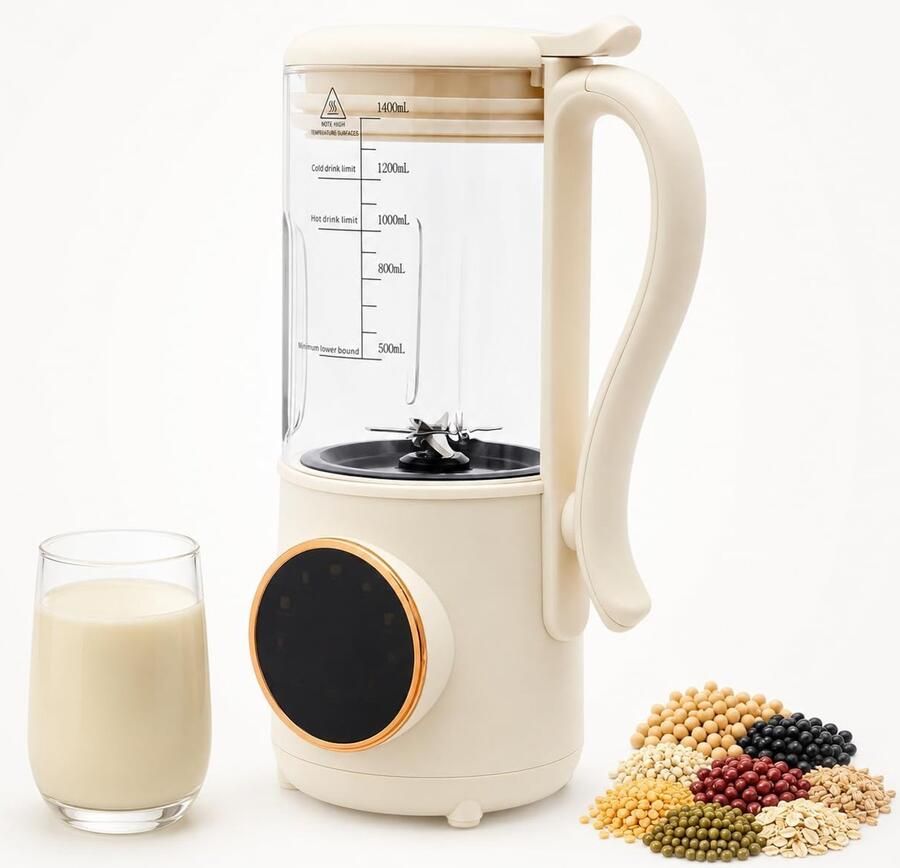 1 4 l sojamelkmaker sapcentrifuge met led-display voor ontbijt