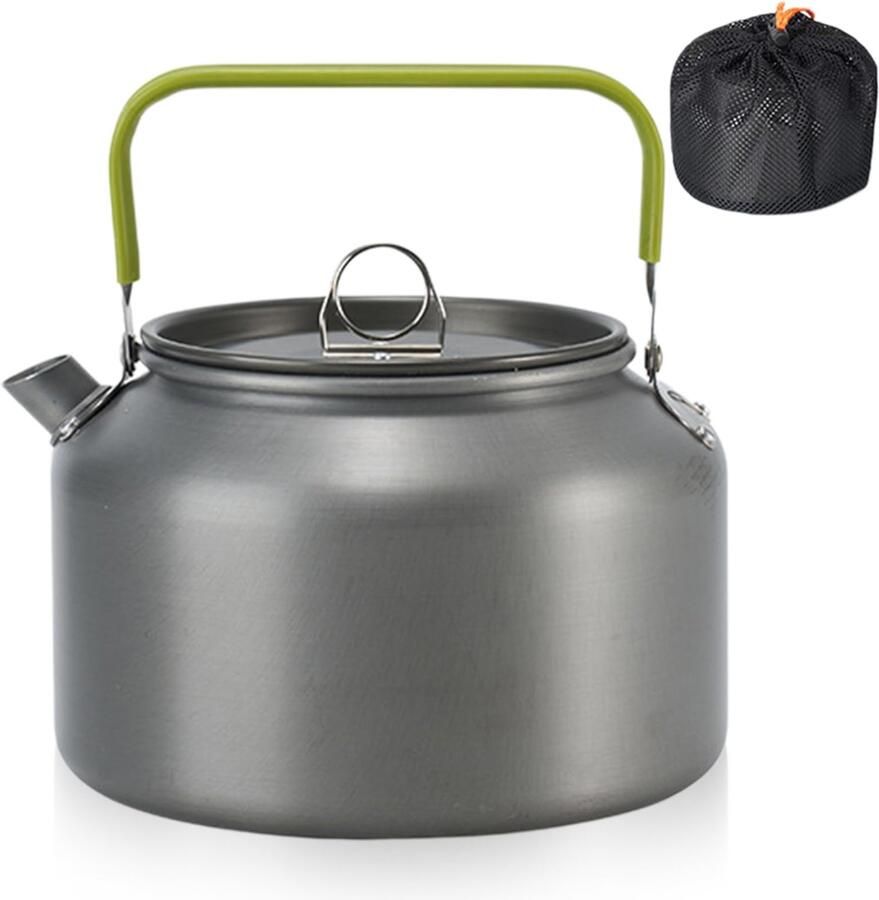 1 8 l waterkoker camping: hoogwaardig aluminium camping theeketel ultralichte draagbare waterkoker aluminium waterkoker voor outdoor wandelen camping picknick geanodiseerd aluminium