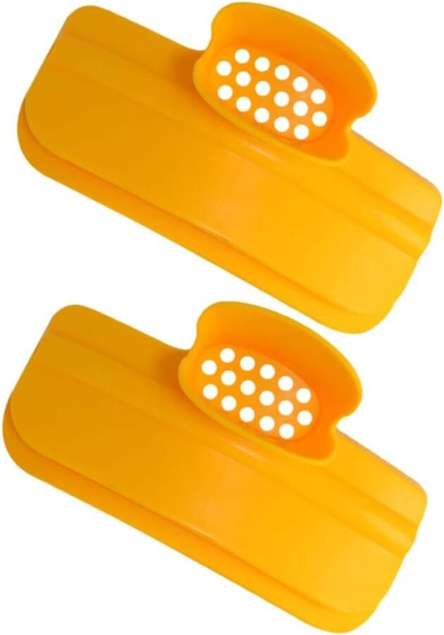 1 Set Cooker Flow Guide Herbruikbaar Zeef Potrand Trechteruitloop Deflector Keukenbenodigdheden Keukengadget Pot Schenktuit Soep Schenken Geel 2 Stuks