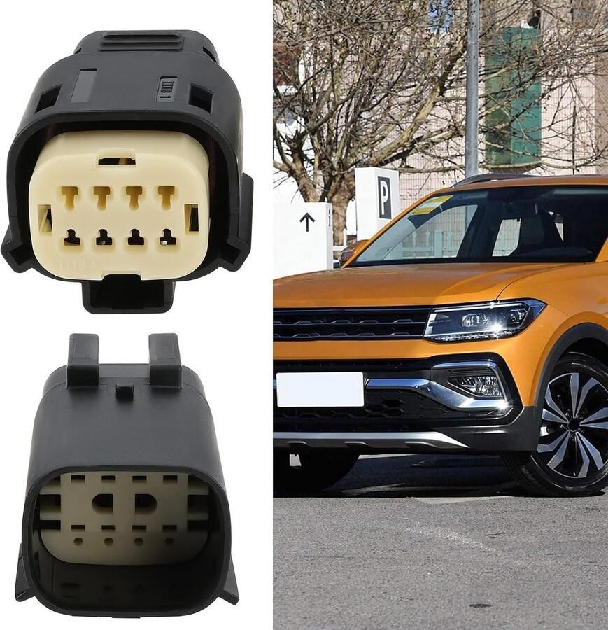 1 set van 8-pins draadconnector voor autolamplichtconnector Model MX150 8-pins mannelijke vrouwelijke connector met aansluitingen Compatibel met Molex
