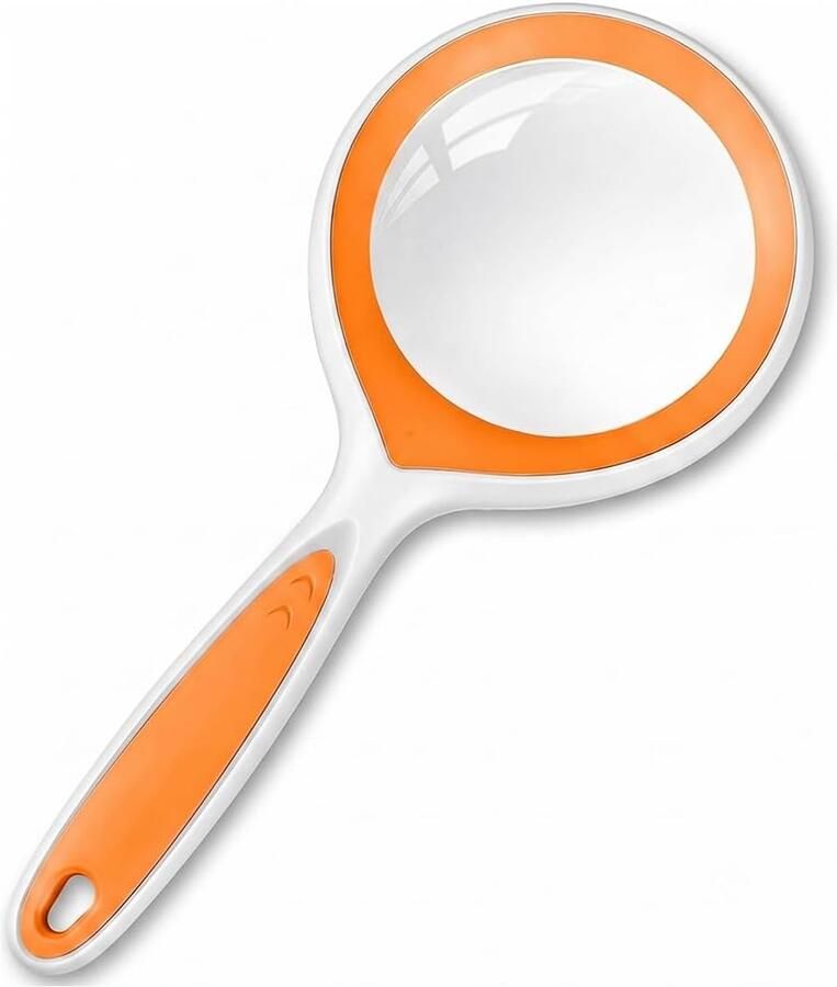 1 stuk loep cirkelvormige handloep ABS-frame glazen lens 20 cm lang 8 5 cm breed 6 5 cm diameter voor lezen verzamelen knutselen en detailwerk