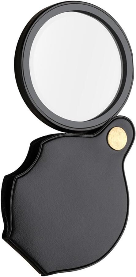1 stuk mini loep klein zakloep opvouwbaar 10-voudige leesloep draagbare loepen met kleine loep van ABS+PU & glas voor boeken kranten landkaarten