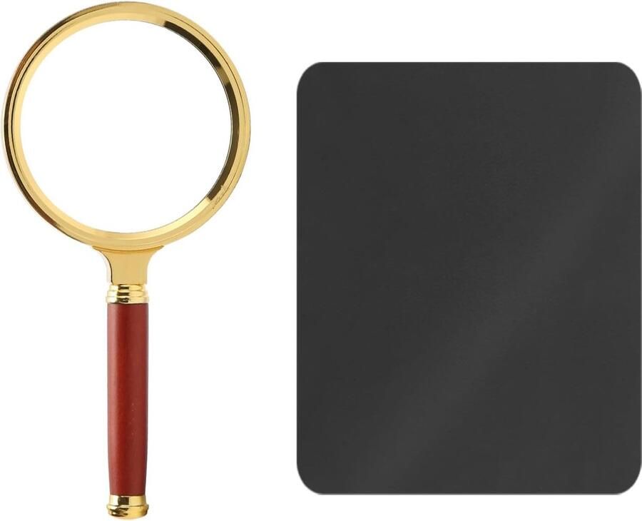 1 x handvergrootglas + 1 x reinigingsdoek 10-voudige loep met hoge resolutie geschikt voor kinderen studenten en senioren om te lezen en te bekijken
