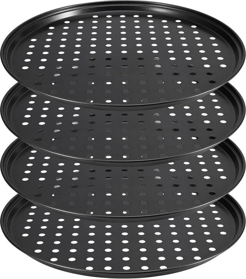 10 Inch Geperforeerde Antiaanbak Pizza Bakplaat voor Oven Perfect voor Knapperige Pizza's
