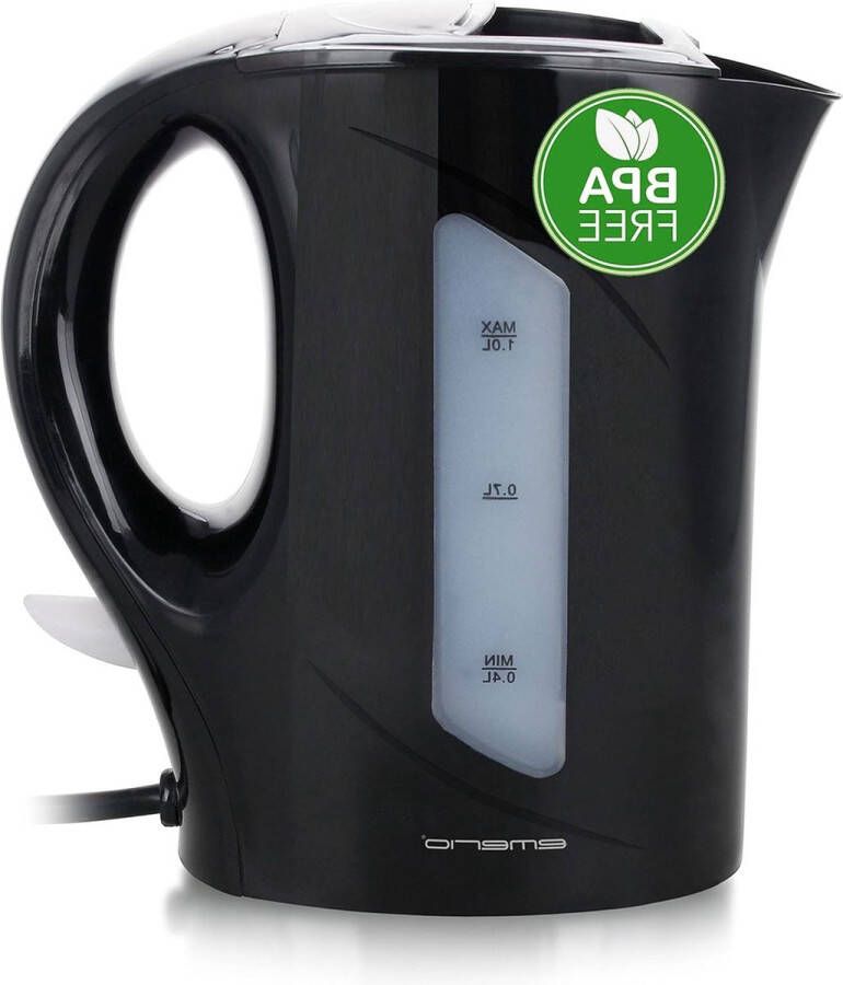 10 liter 900 watt waterkoker met waterniveau-indicator en droogkookbeveiliging BPA-vrij voor thuis camping of kantoor zwart