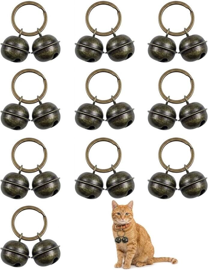 10 Stuks Dierenbelletjes voor Honden en Katten Geluidsklokjes voor Huisdieren Perfect voor Training en Veiligheid