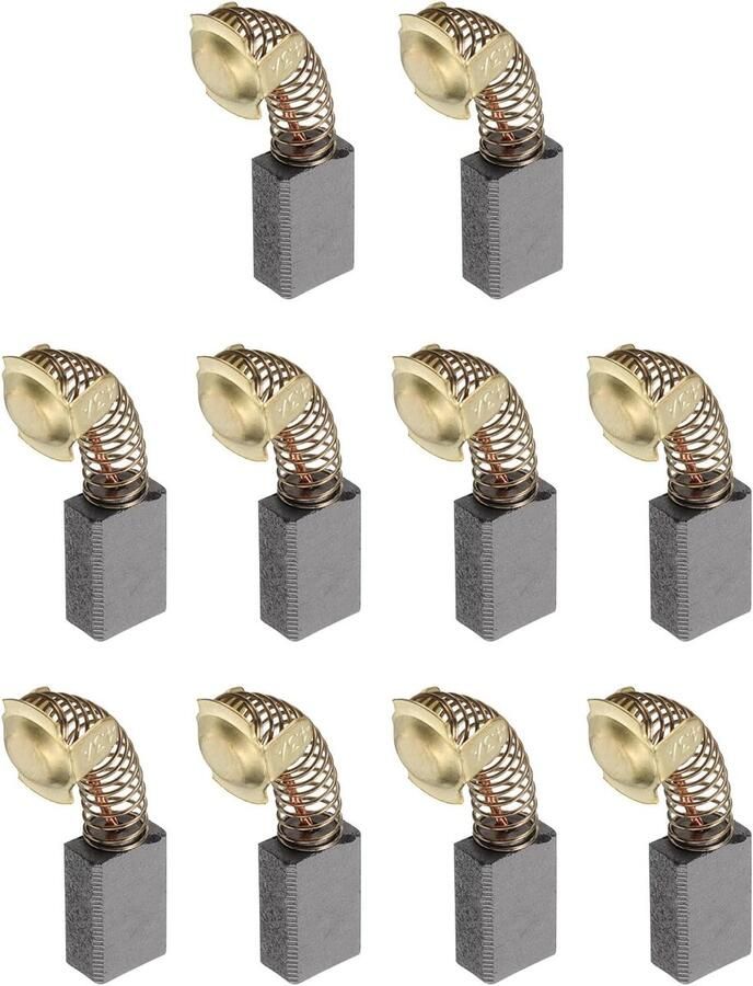10 stuks koolborstels 18 mm x 11 mm x 7 mm schuurborstels 43# elektromotor reserveonderdeel draaigereedschap snijmachine polijstborstels voor reparatie elektrisch gereedschap