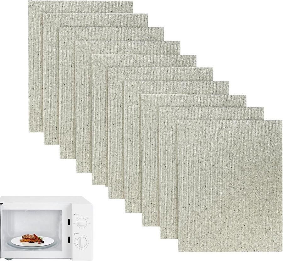 10 stuks magnetron micaplaten – vervangende hittebestendige accessoires voor magnetrons (15 x 12 cm) - Foto 1