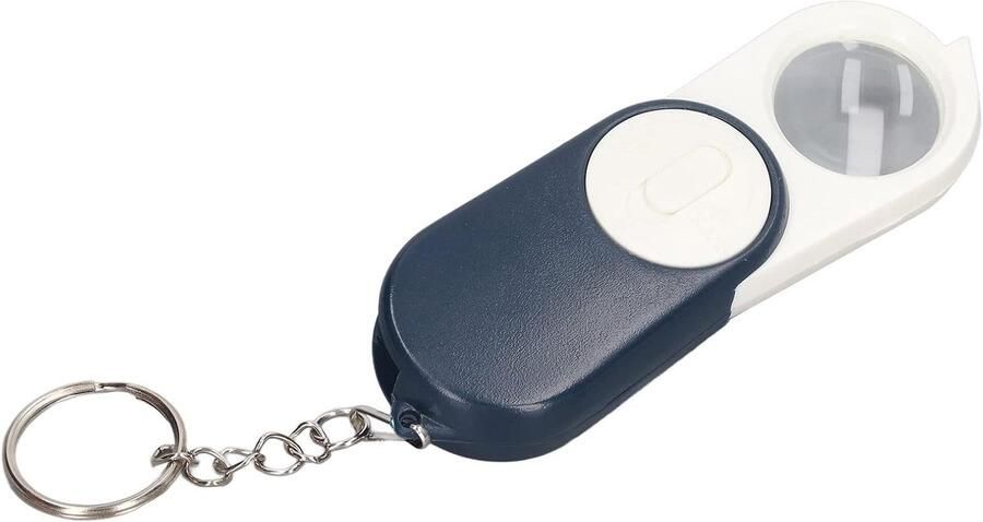 10 stuks sleutelhanger dubbellaags opvouwbaar met ledlicht voor kantoor lezen vrije tijd