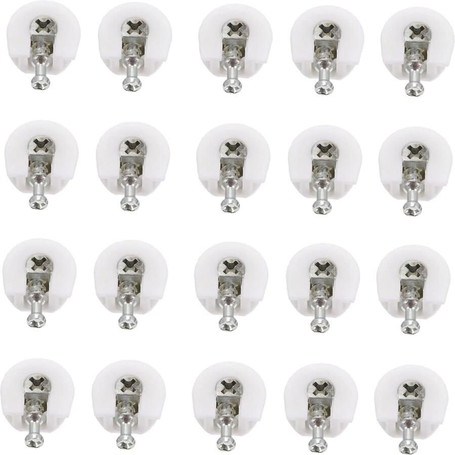 100 Excentrische Meubelverbinder Robuuste Verbindingsstukken voor Kasten Meubels voor Paneelverbindingen in Huishoudens Kantoorruimtes