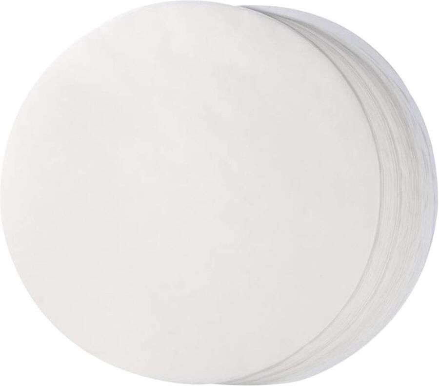 100 Stuks Bakpapier Rond 26 cm Antiaanbakfolie voor Grillen en Koken Ideaal voor Burgers en Buitenactiviteiten