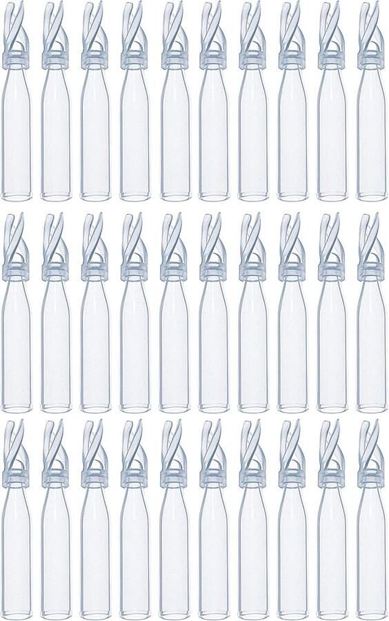100 stuks HPLC-flesjes 9-425 flesjes glazen inzetstuk voor laag volume Polyspring-inzetstuk helder glas geschikt voor 2 ml automonsterflesjes