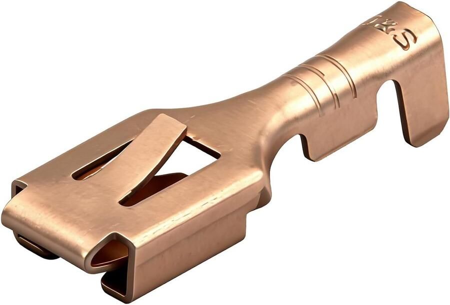 100 x 6 3 mm vrouwelijke snelkoppelingsklemmen niet-geïsoleerde krimpconnectoren