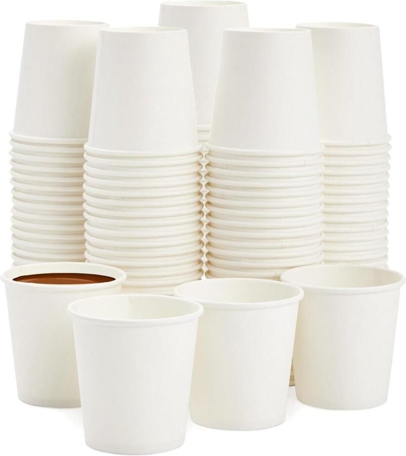 1000 Koffiekopjes Karton Wegwerp Hout Roerstaafjes Inclusief Ideaal voor Espresso en Warme Dranken
