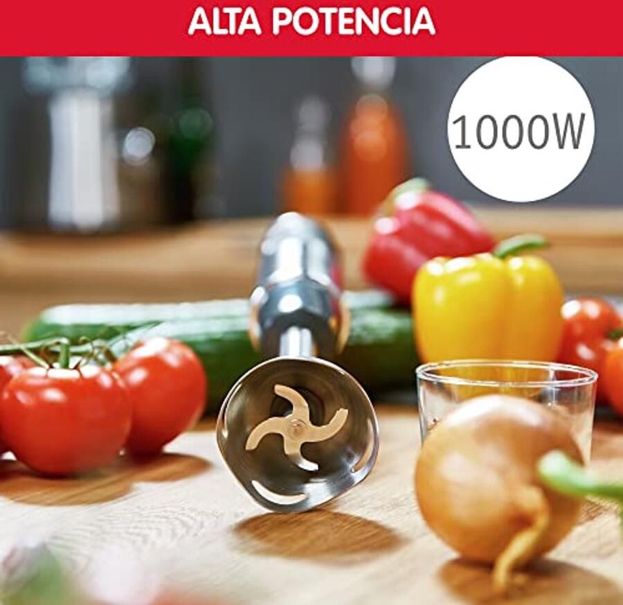 1000 W Staafmixer met 10 Snelheden en Accessoires voor Koken