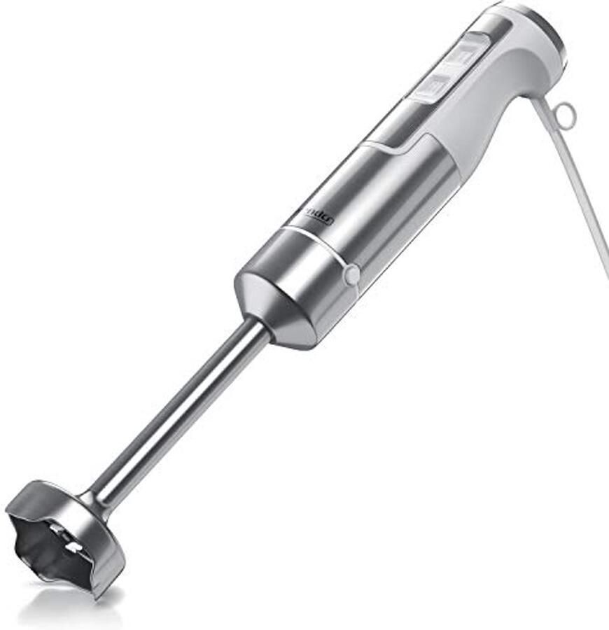 1000W Staafmixer met RVS Pureerstaaf en Traploze Snelheidsregeling Krachtige Mixer met Turboknop