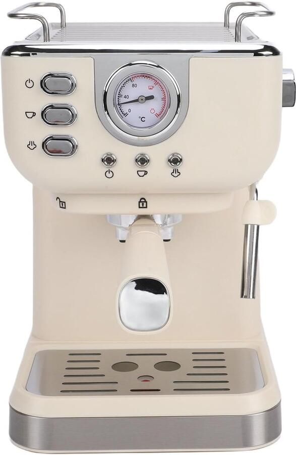 1050W Professioneel Koffiezetapparaat met Stoompijp voor Thuiskantoor 20bar Koffiezetapparaat ABS Roestvrij Staal 3-5 Kopjes