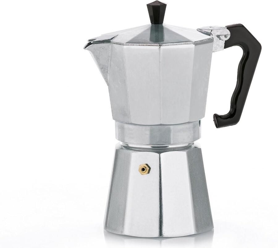 10590 espressomachine voor 3 kopjes aluminium Italia