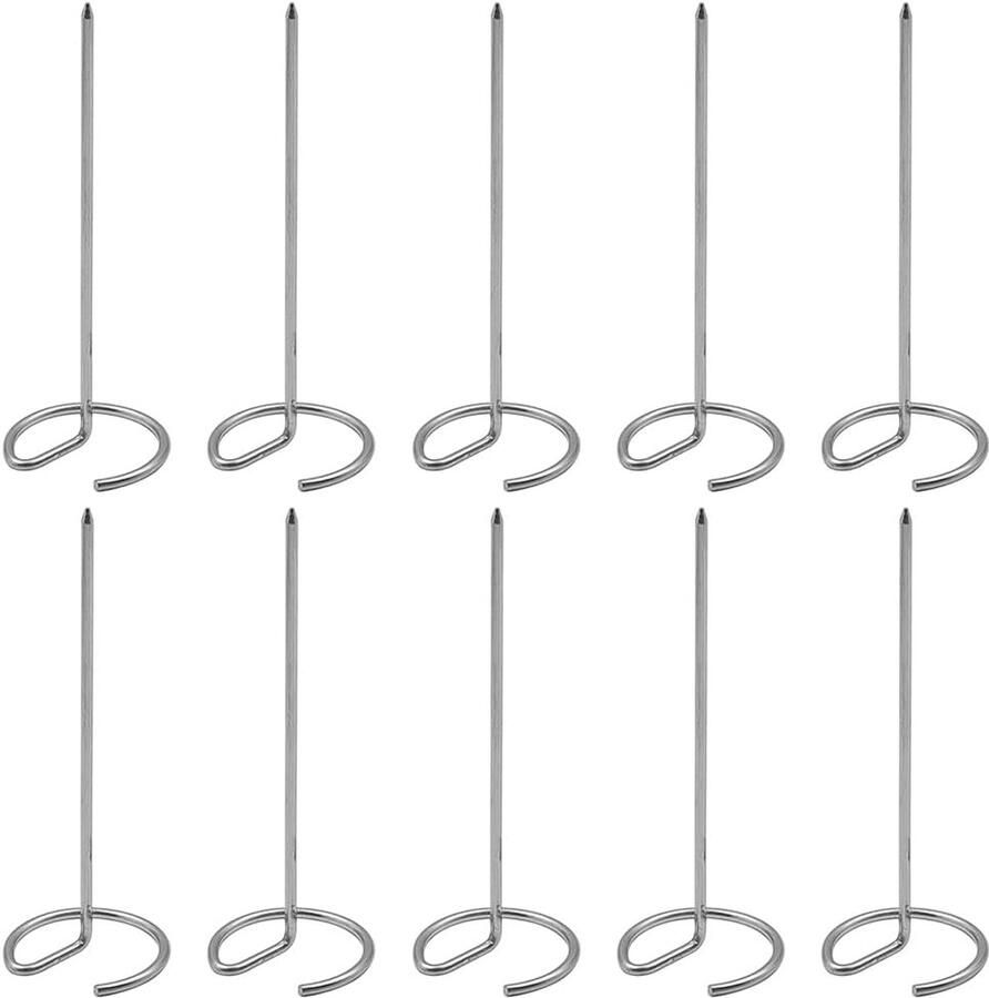 10pcs RVS Kebab Spiesjes Herbruikbare Accessoires voor Airfryer en Oven in de Keuken