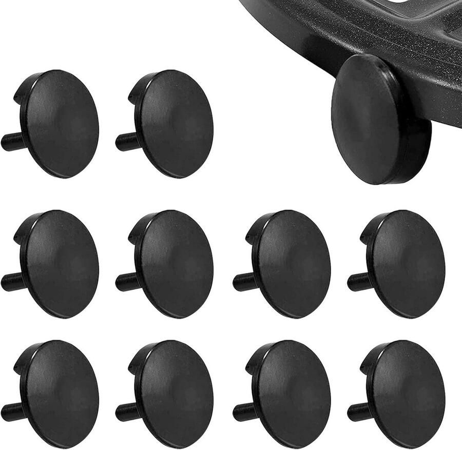 10x Siliconen Beschermvoetjes voor Airfryer Mand Hittebestendige Rubberen Bumper voor Korf