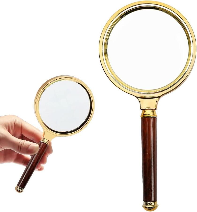 10x vergrootglas 80 mm onbreekbaar vergrootglas met HD-zoom lichtgewicht en draagbaar leesvergrootglas voor boeken kranten sieraden hobby's en ambachten enz