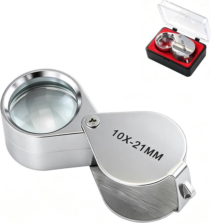 10x vergrootglas bolsillo 10x vergroting 10x vergroting sieradenloep klein opvouwbaar loep voor sieraden ornamenten planten munten kaarten