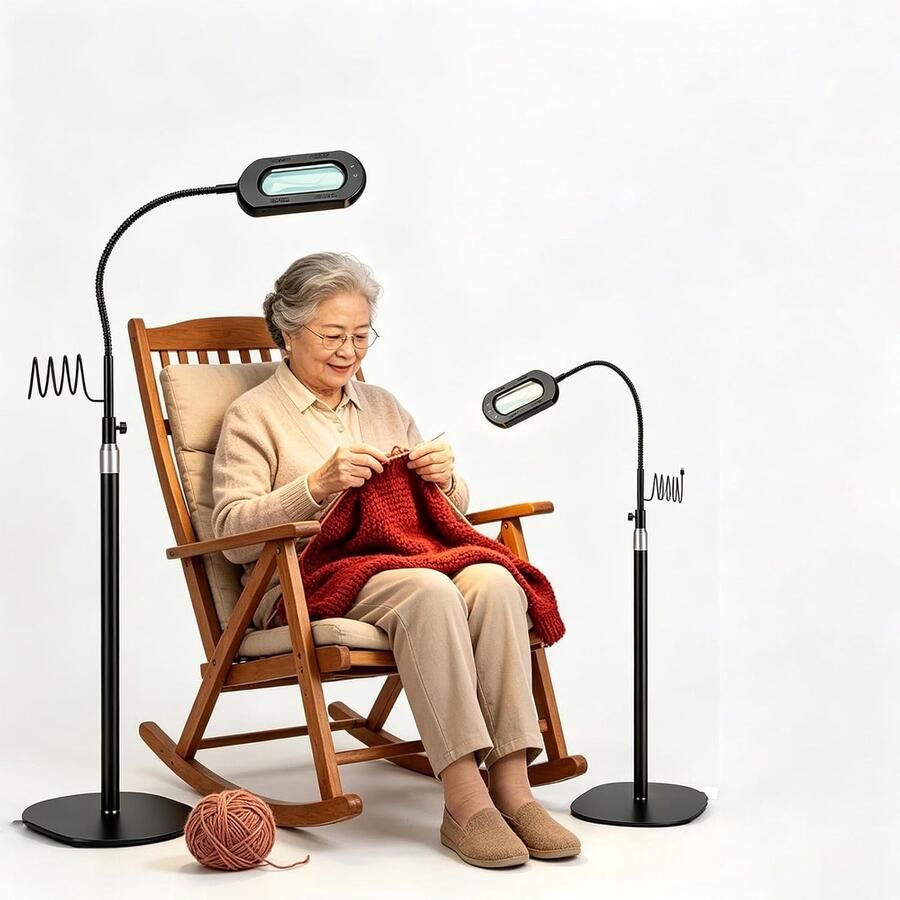 10x vergrootglas met licht en standaard 3-in-1 led-verlichte vergrootglas 5 kleurmodi traploos dimbaar handenvrij flexibel zwanenhals-vergrootglas voor lezen knutselen hobby naaien dichtbij
