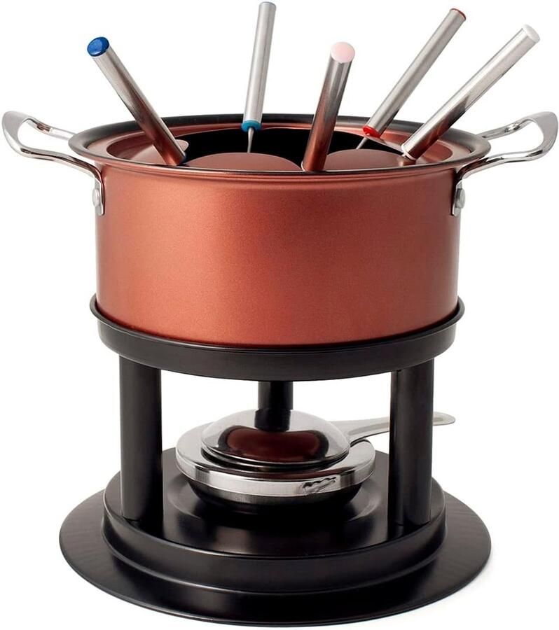 11-Delige Fondue Set Rood Met Antiaanbaklaag
