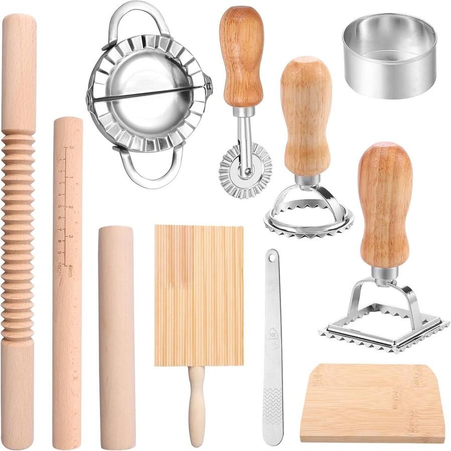 11 stuks pastasnijder dumplingmaker gyoza maker ravioli roller pastasnijder voor spaghetti knoedels ravioli