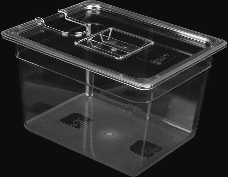 11L Sous Vide Container met Inklapbare Deksel Opvouwbare Voedselcontainer voor Thuis