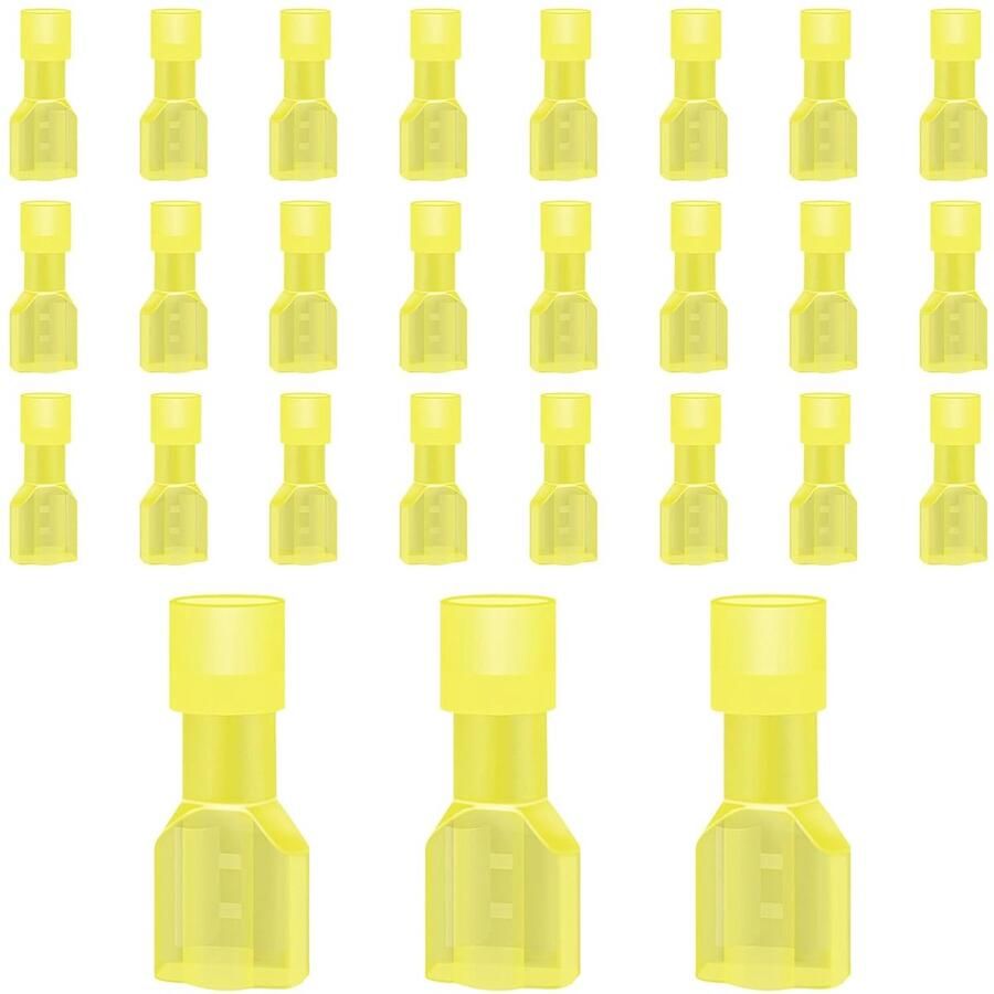 12-10 AWG geïsoleerde kabelschoenen 60 stuks nylon steekverbindingen platte steekhulzen voor auto elektrische stootverbinders