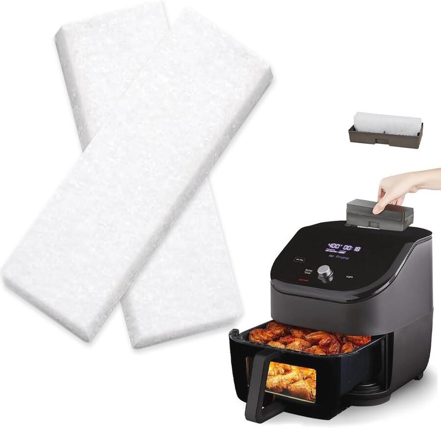 12 Airfryer Vervangfilters voor Heteluchtfriteuse Effectieve Geurverwijdering