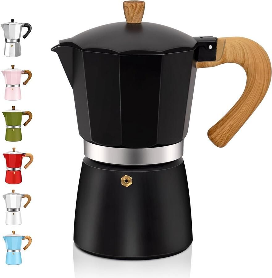12 Cup Aluminum Espresso Stovetop Moka Pot Coffee Maker Percolator Italian Classic Mocha Coffee Machine for Italian and Cuban Cafe Brewing for Home & Camping 600ml 20oz