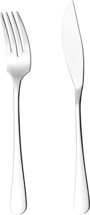 12-delige RVS Visbestekset Vismes en Vorken voor Diner