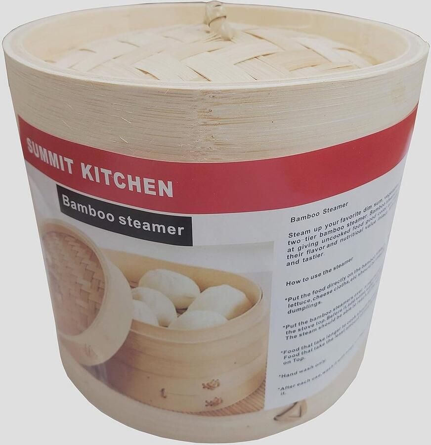 12 inch Bamboe Stoomset voor Dim Sum en Groenten