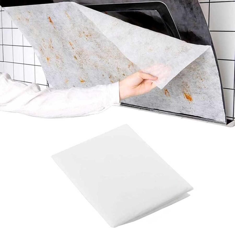 12 Stuks Filterpapier voor afzuigkappen 43*45 cm Afzuigkapfilter Universeel Knipbaar Afzuigkap Oliefilter Papier Niet-geweven Afzuigventilator filters Filter Afzuigkap Dampkapfilter Wit Filter voor keukendampen en -geuren