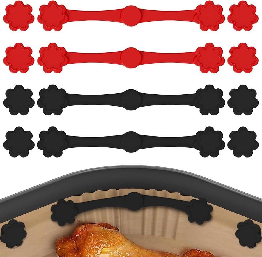 12 Stuks Magneten voor Airfryer Bakpapier Houdt Inzetstukken op Hun Plaats